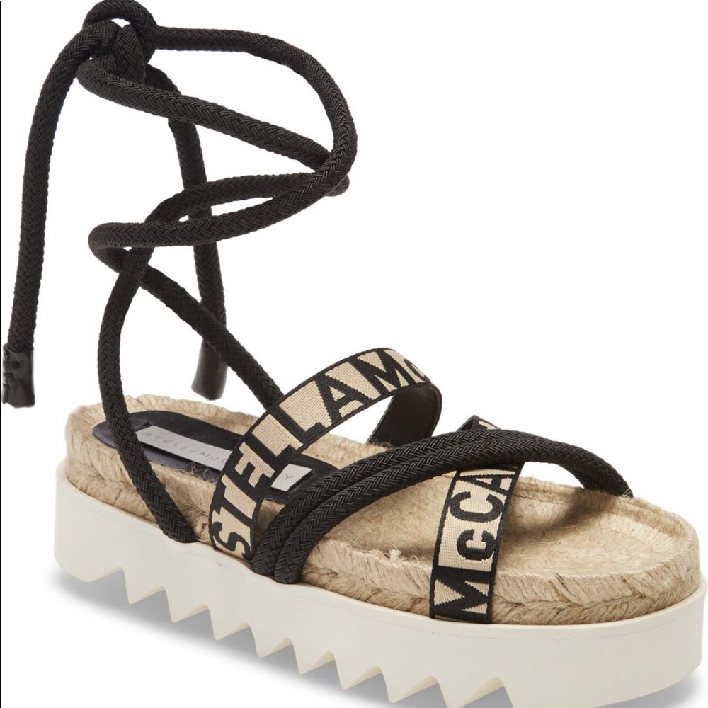 Stella McCartney gaia logo strap sandals!!!